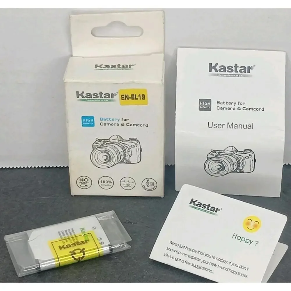 Kastar EN-EL19 Battery for Camera And Camcorder High Capacity